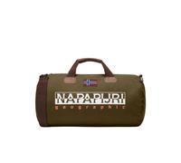 Napapijri Borsa da Viaggio con Tracolla Bering 3 in Cotone Cerato Verde Oliva Unisex