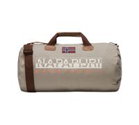 Napapijri - Borsa da viaggio in cotone cerato marrone con tracolla - - Bags - Donna - Grigio - ONE SIZE