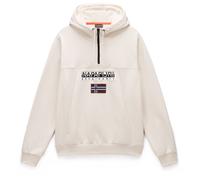 Napapijri - Burgee Half Zip Hoodie 2.0 - Felpa con cappuccio M beige/bianco