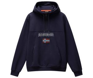 Napapijri - Burgee Half Zip Hoodie 2.0 - Felpa con cappuccio S blu