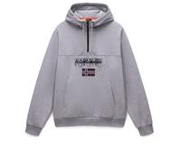 Napapijri - Burgee Half Zip Hoodie 2.0 - Felpa con cappuccio S grigio