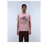 Napapijri Cabin Short Sleeve T-shirt Rosa XS Uomo