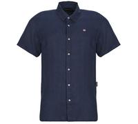 Napapijri Camicia a maniche corte G-LINEN in Marine EU XL
