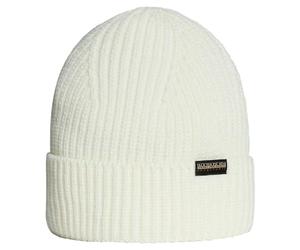 NAPAPIJRI Cappello in Maglia Bianca con Toppa da Uomo Uni