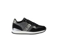Napapijri Chic Black Lace-Up Sneakers with Contrast Detail - EU38/US8