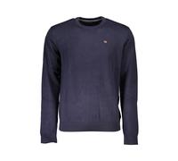 Napapijri - Classico Maglione Blu in Cotone con Scollo Rotondo - - Knitwear - Uomo - Blu - S