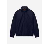 Giacca con cappuccio e collo alto Blu S Tinta unita