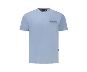 Napapijri - Cotton T-Shirt - - Tops - Uomo - Blu - S