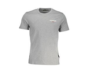 Napapijri - Cotton T-Shirt - - Tops - Uomo - Grigio - L