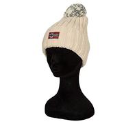 NAPAPIJRI Donna - Cuffia Semiury Bianca con Logo