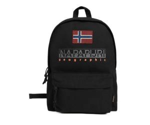 Napapijri Donna Unisex Zainetto Backpack Robusto Cotone Logo Nero Uomo