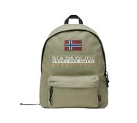 Napapijri Donna Unisex Zainetto Backpack Robusto Cotone Logo Verde Uomo