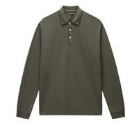 Napapijri Ealis LS - polo - uomo L Green man