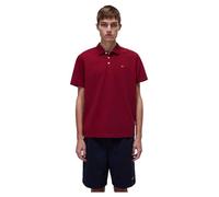 Napapijri Red Cotton Men Polo Shirt - L