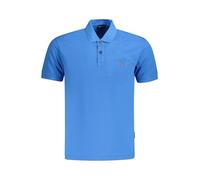 Napapijri Blue Cotton Men Polo Shirt - XXL