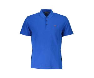 Napapijri - Elegante Polo in Cotone Blu - - Tops - Uomo - Blu - M