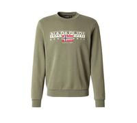 NAPAPIJRI Felpa 'B-AYLMER C WINT' navy / oliva / rosso chiaro Uomo NAPAPIJRI M