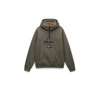 Napapijri - Burgee Half Zip Hoodie 2.0 - Felpa con cappuccio M marrone