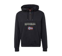 NAPAPIJRI Felpa 'Burgee Hzh 2.0' blu / grigio chiaro / rosso vino / nero Uomo NAPAPIJRI XL blu / grigio chiaro / rosso vino / nero