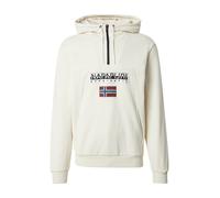 Napapijri - Burgee Half Zip Hoodie 2.0 - Felpa con cappuccio M beige/bianco
