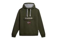 NAPAPIJRI Felpa Cappuccio Burgee Wint da Uomo - Verde Modello NP0A4GJD Cotone XS