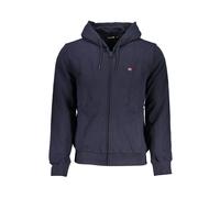 Napapijri - Felpa con Cappuccio Blu Classica con Ricamo - - Sweatshirts & Hoodies - Uomo - Blu - M