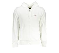NAPAPIJRI FELPA CON ZIP UOMO BIANCO