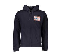 NAPAPIJRI FELPA CON ZIP UOMO BLU