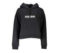 NAPAPIJRI Felpa Donna Cappuccio e Lacci. Loose Fit, Felpata (M, Nero)