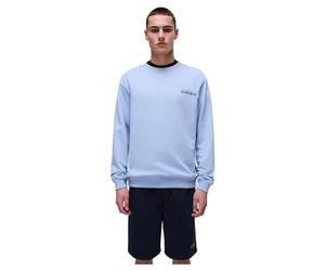 Napapijri Felpa Girocollo Sovana Celeste Manica Lunga, Blu, XL