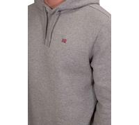 Felpa con cappuccio Napapijri Balis grigio chiaro - S