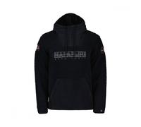 Napapijri Felpa Orsetto Con Cappuccio Nero Uomo S