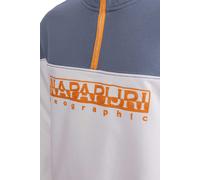 NAPAPIJRI Felpa 'B-Saturnia' opale / arancione / bianco, Taglia M