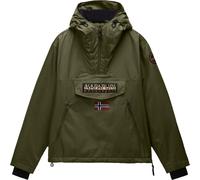 Napapijri - Giacca antivento impermeabile, isolante - Rainforest Next Olive Night per Uomo in Nylon - Taglia M - Kaki