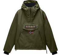Napapijri - Giacca antivento impermeabile, isolante - Rainforest Next Olive Night per Uomo in Nylon - Taglia L - Kaki