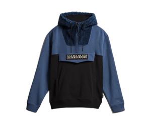 Napapijri - Giacca Blu In Cotone Con Orsetto - - Sweatshirts & Hoodies - Uomo - Blu - M