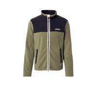 NAPAPIJRI Giacca di pile 'T-DERGANA' oliva / nero / bianco Uomo NAPAPIJRI XXXL oliva / nero / bianco