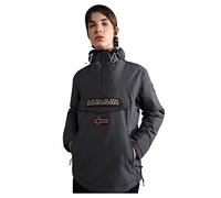 NAPAPIJRI Giacca Impermeabile 2 Tasche Rainforest, Grigio scuro tinta unita., L