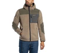 Napapijri Giacca in pile da uomo Yupik, Brown, marrone, M