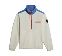 Napapijri - Giallo Felpa Anderby con Mezza Zip - - Sport - Uomo - Bianco - XL
