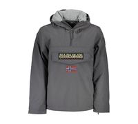 NAPAPIJRI Giacca di mezza stagione 'Rainforest' beige / grigio scuro / rosso scuro / nero, Taglia XL