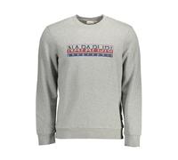 Napapijri Gray Cotton Men Sweater - XL