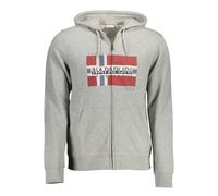 Napapijri Gray Cotton Men Sweater - XXL