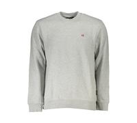 Napapijri Gray Cotton Men Sweater - XXL