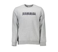 Napapijri Gray Cotton Men Sweater - XXL