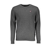 Napapijri Gray Wool Men Sweater - XL