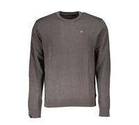 Napapijri Grigio Cotton Men Sweater - XXL