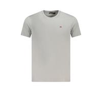 Napapijri Grigio Cotton Men T-Shirt - XL