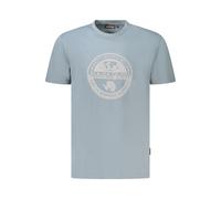 Napapijri Grigio Organic Cotton Men T-Shirt - M