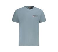 Napapijri Grigio Organic Cotton Men T-Shirt - S